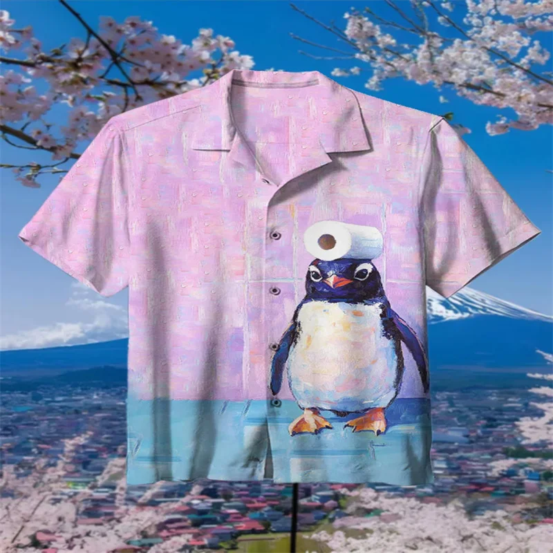 Hawaiian cartoon men's tank tops, avión de estilo artisticístico japonés de alta gama Japanese art print tank tops, tops casual