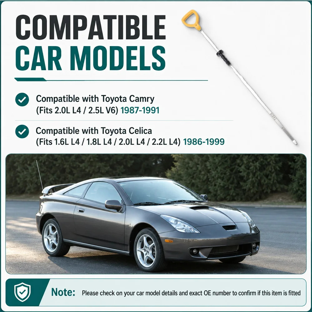 For Toyota Camry 1987-1991 For Toyota Celica 1.6L 1.8L 2.0L 2.2L L4 1986-1999 Engine Oil Level Dipstick 15301-74010 1530174010