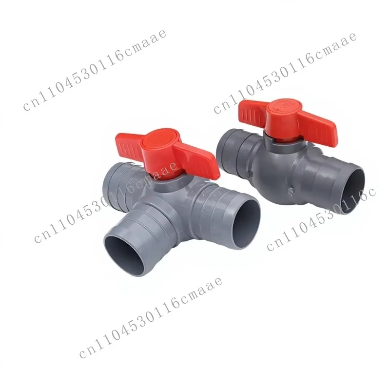 Three-way ball valve PVC/PE hose connector switch 3 inches 4 inches, irrigation accessories, drip  system, agricultural use