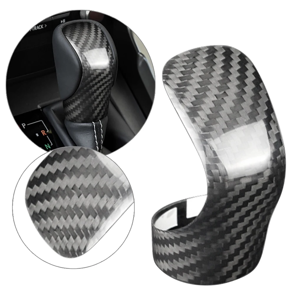 Car Gear Shift Knob Cover Trim Decoration Carbon Fiber For LEXUS IS ES GS NX RX GS RC