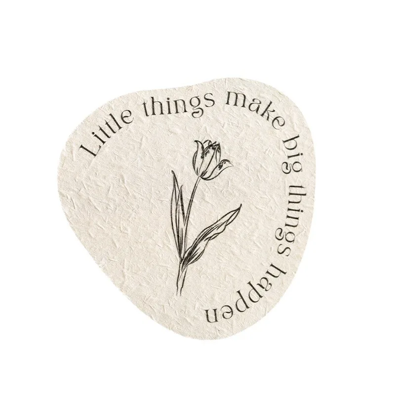 Custom. Rough Texture Cake Baking Label Customization Special Paper Self-Adhesive Customized Dessert Sticker Printed QR