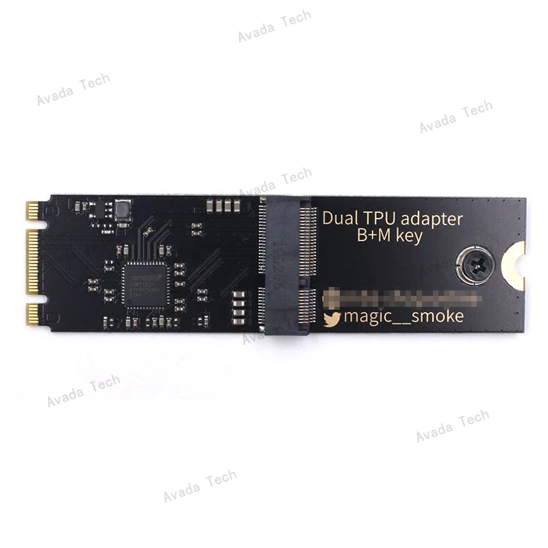 

Avada Tech Dual Edge TPU Adapter - m.2 2280 B+M key