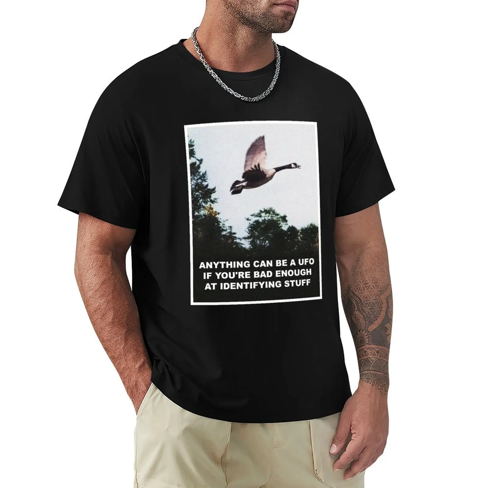 Anything can be a UFO T-Shirt Casual Basic Short Sleeve T-Shirt