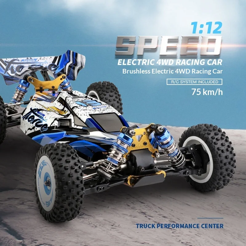 

WLtoys 124017 Brushless 4WD Rc Racing Car 1 12 Scale High Speed 75 Kmh Off Road Drift Truck For Adult Outdoor Competition