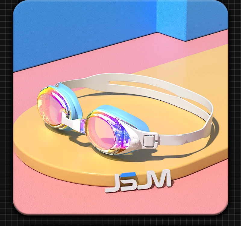 JSJM Professionelle Antibeschlag-Schwimmbrille für Erwachsene – UV-Schutz, verstellbare Silikon-Passform für Männer und Frauen, Unisex-Design – Detail 11