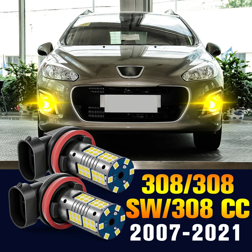 

2pcs LED Fog Light Bulb Lamp For Peugeot 308 SW CC 1 2 2007-2021 2011 2012 2013 2014 2015 2016 2017 2018 2019 2020 Accessories