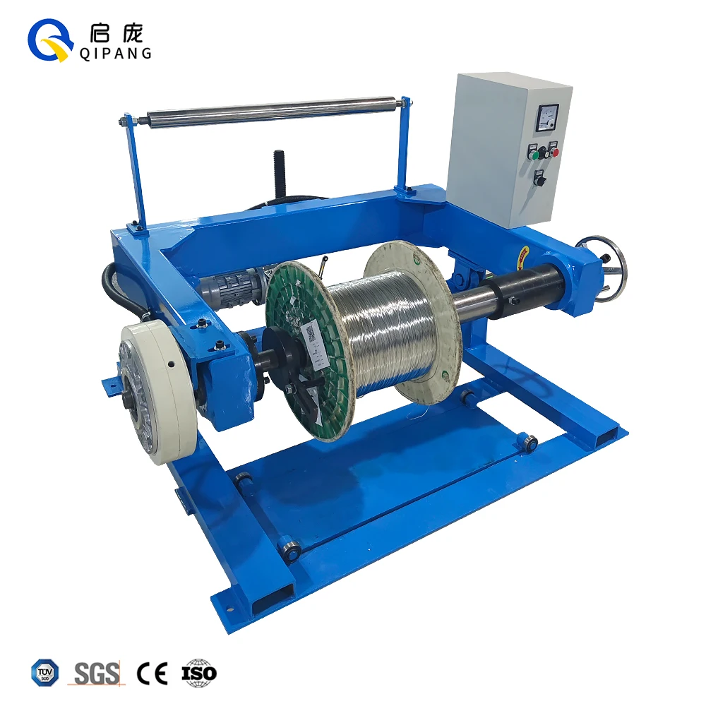 QIPANG PN630-1250mm Steel Rope Passive/Active  Wire and cable Pay Out Rewinding Machine for rewinding