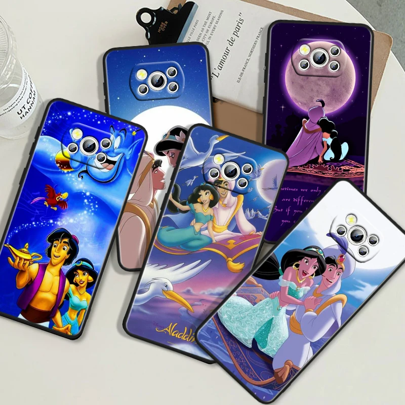 Disney Aladdin Lamp For Honor V20 10i 10X 9S 9X 9C 9A 8X 8C 8A 7S 7C 7A Magic 5 Lite Pro MAX Black Soft Phone Case