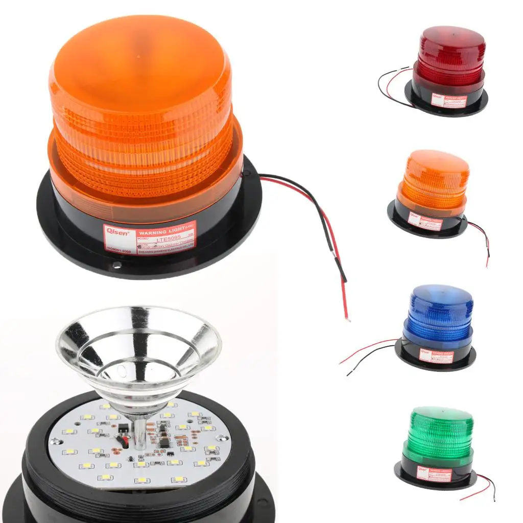 Industrial Signal Light Plastic Stroboscopic Warning Beacon Flashing LED Safety Lamp for Building Site Entrance