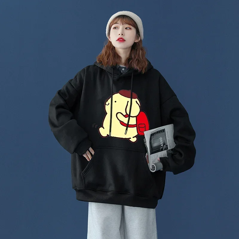 

Disney Men Hoodies Cartoon Sanrio Purin Daily Printed Creative Fashion Graphics Comfortable Trendy Winter Male Sweatshirts