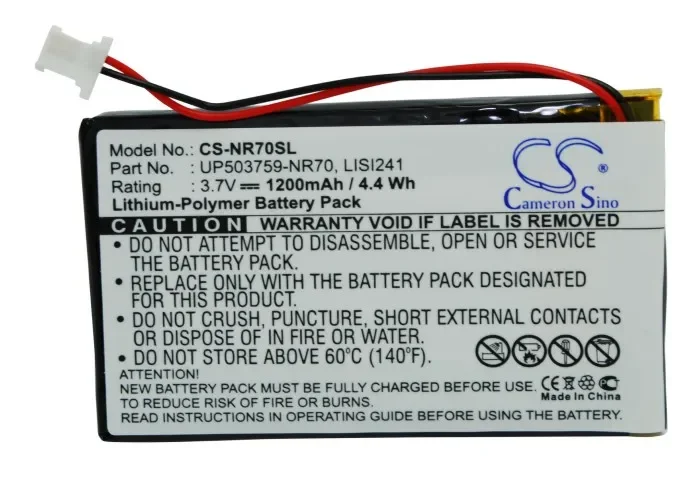 CS 1200mAh Battery For Clie PEG-NR70VL PEG-NX73V PEG-NX80 PEG-NX80V  PEG-SJ33 PEG-TG50 PEG-TH55