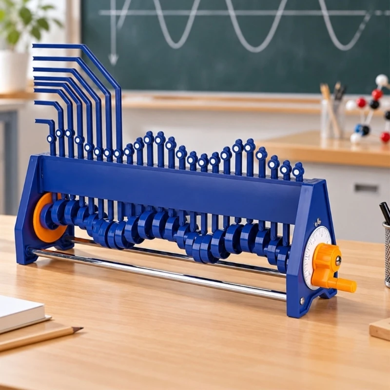 Longitudinal and Transverse Motion Demonstrator Apparatus with Hand-Operated Mechanism, Physics Teaching Aid for Classroom K92C