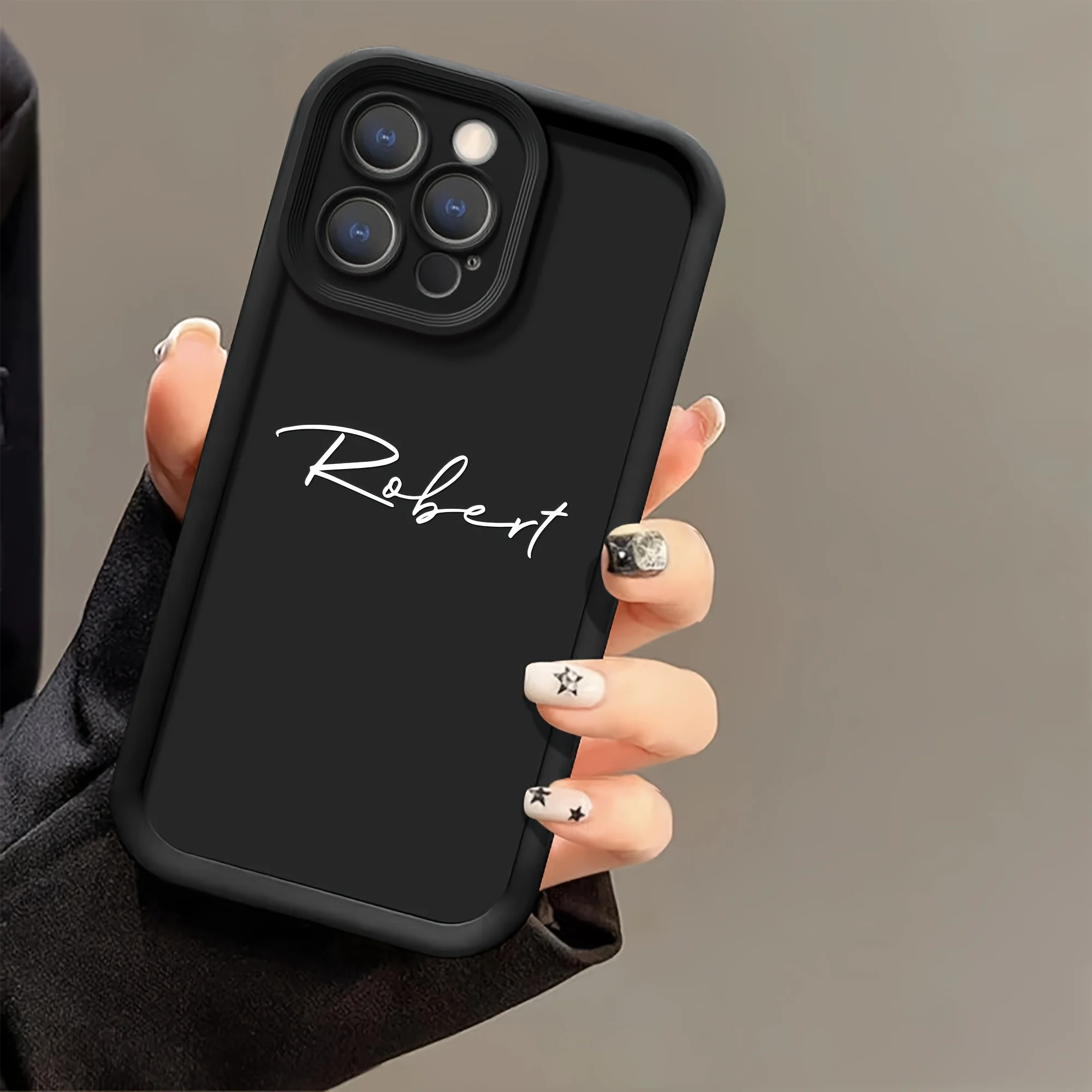 Fotografia 5: Capa de texto personalizada para iPhone 6 6s 7 8 Plus SE 2020 2022 17 Air 16 15 14 11 Pro Max 12 13 Mini X XS XR DIY Projete sua assinatura