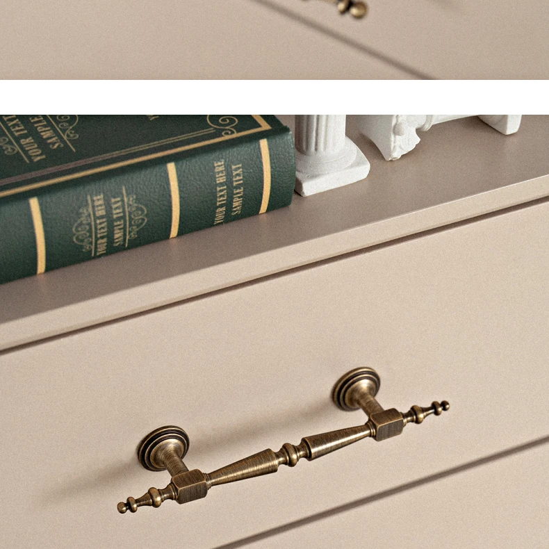 Antique brushed brass cabinet handle 15