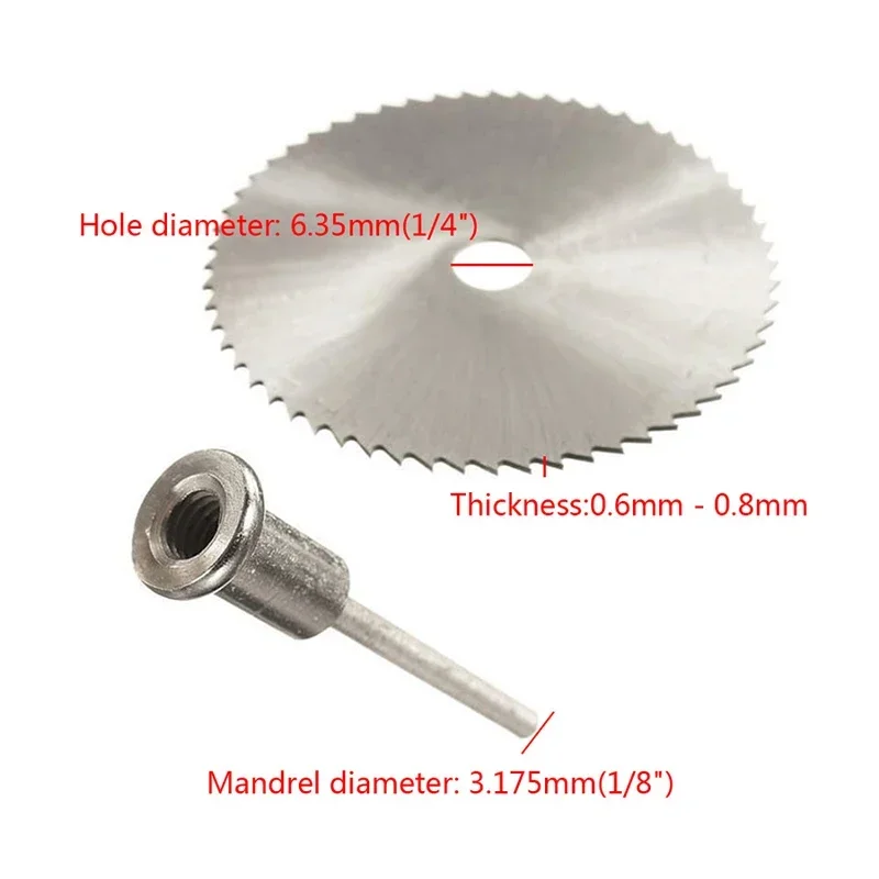 6 Chiếc 22-44Mm HSS Hình Tròn Lưỡi Cưa Gỗ Nhựa Đĩa Cắt Kim Loại Gỗ Cắt Thấy Quyền Lực dụng Cụ Xoay