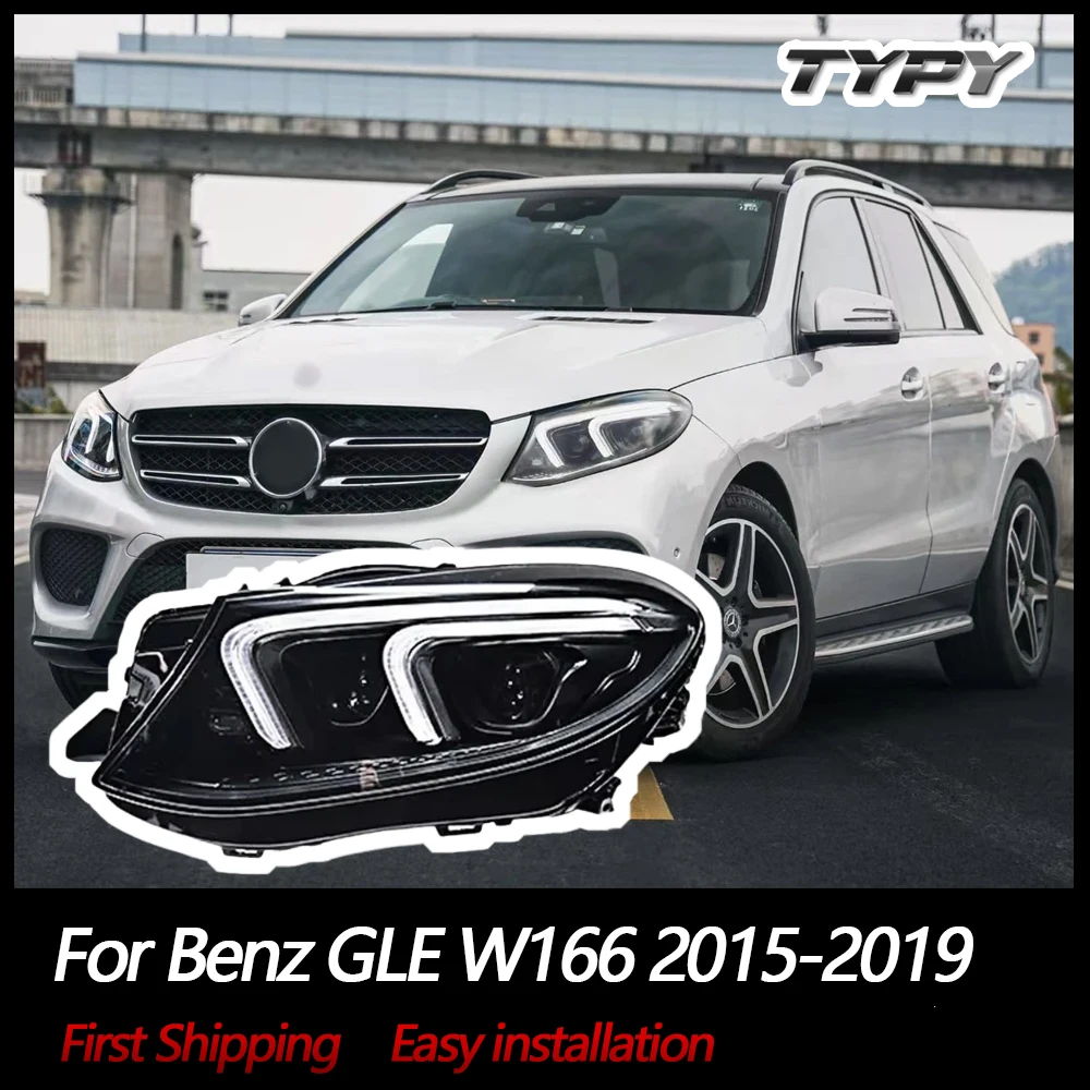 

TYPY Car Lights For Benz GLE W166 Headlight 2015-2019 LED Projetor head Lamp Daytime Running Light Automotive Accessories