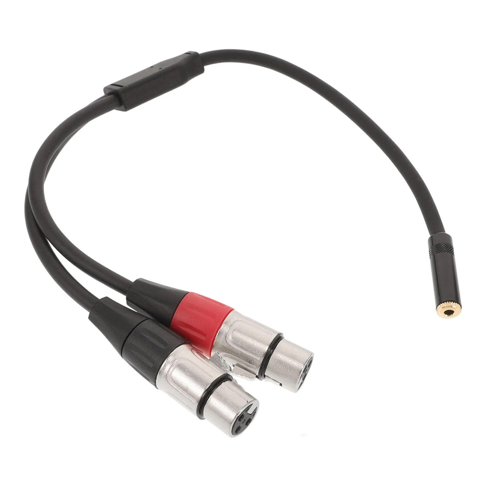 

0.3m Public Dual Xlr Female to 3.5mm Male Audio Cable Y Splitter Dual Shielding Clear Sound for Recording