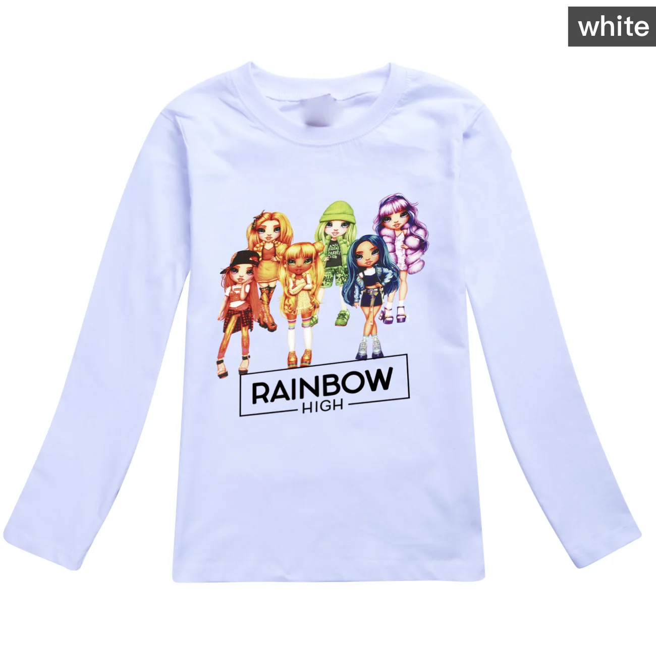 rainbow high New Children Christmas Birthday Gift 2-16Year   Shirt Kid Boy Girl Casual Clothes Anime T-shirts Tops Tee   3414