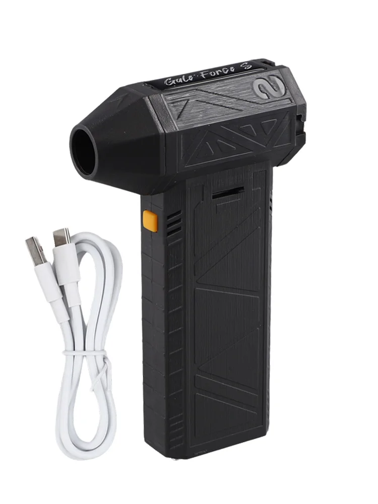

1PC Turbofan Engine Violent Fan Turbo Blower Jet Fan Violent Turbofan Brushless Motor Rechargeable With USB Cable