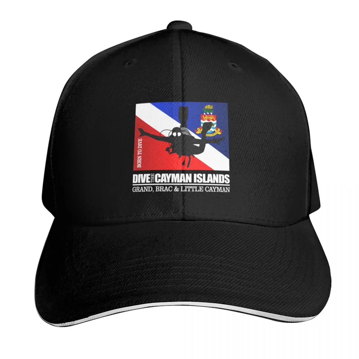 Dive The Cayman Islands (DF2) Baseball Cap Gift for Him Her Casual Daily Wear Quick Dry Performance