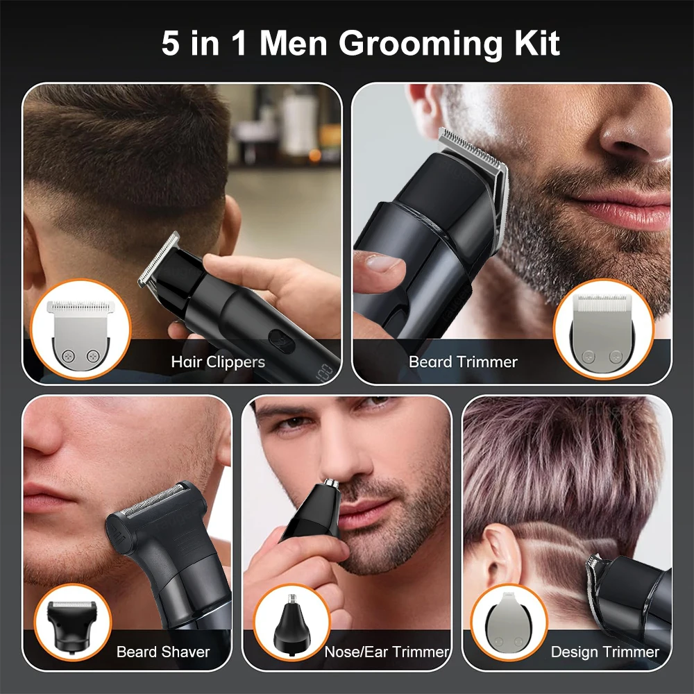 남성용 전기 헤어 트리머 클리퍼 다기능 5 in 1 충 - Men'S Grooming Ear Hair 리뷰 및 가격
