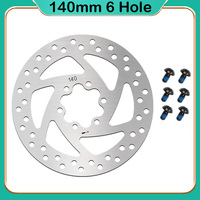 140MM Stainless Steel Brake Discs with 6 Screws for Kaabo Mantis 10 VSETT 10+ Wolf Warrior X Electric Scooter Brake Parts