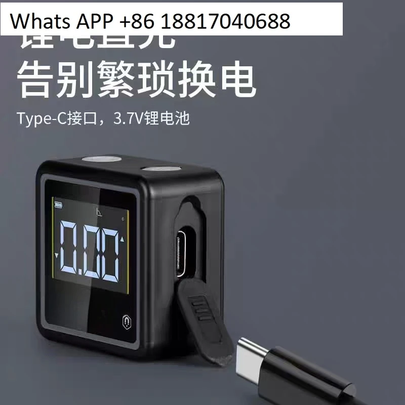 ミニチュア傾斜ボックスミニ小型デジタルディスプレイポータブル-bluetooth-水平角度計磁気エレクトロニクス付き