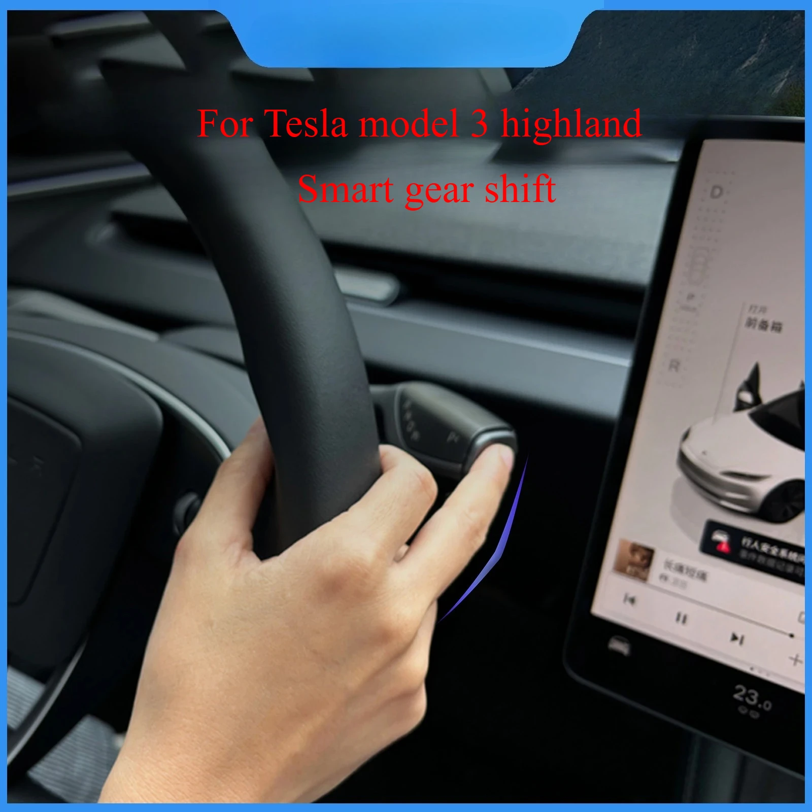 

For Tesla Model 3 Highland 2024-2025 Gear Shifter Turning Stalks Shift Lever Signal Wiper Handle Stalks Car Accessory