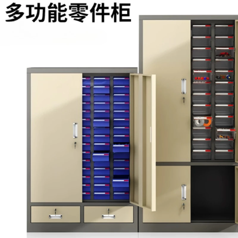 Iron Tool Storage Cabinet with Drawers, Hardware Parts Classification Organizer Cabinet