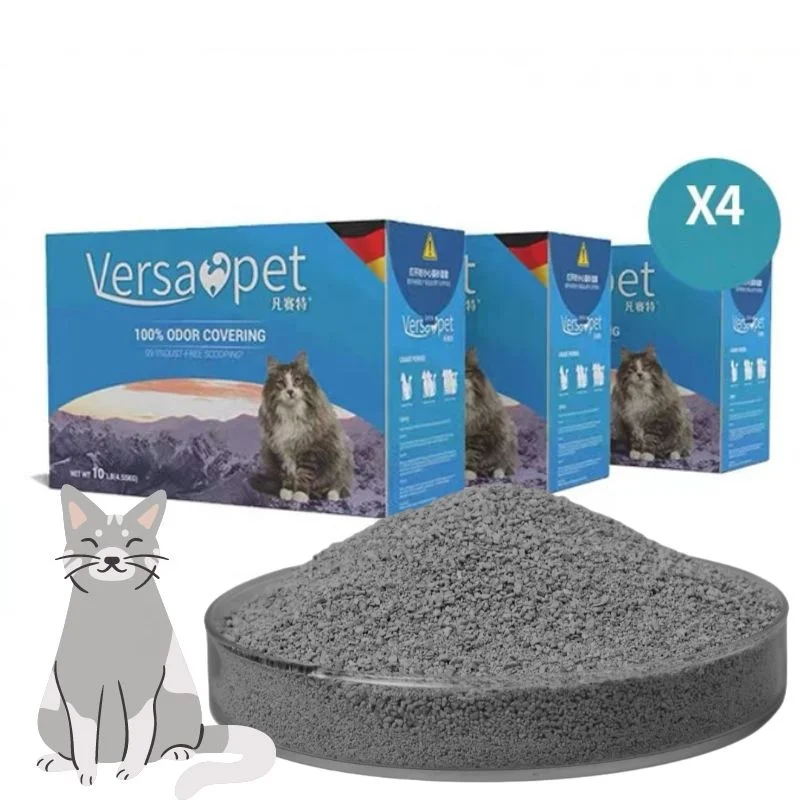 

STLF Lovepet Low Price Pet Supplies 10LB 4*4.55kg Versapet Cat LitterS Wholesale Sodium Bentonite Cat LitterS