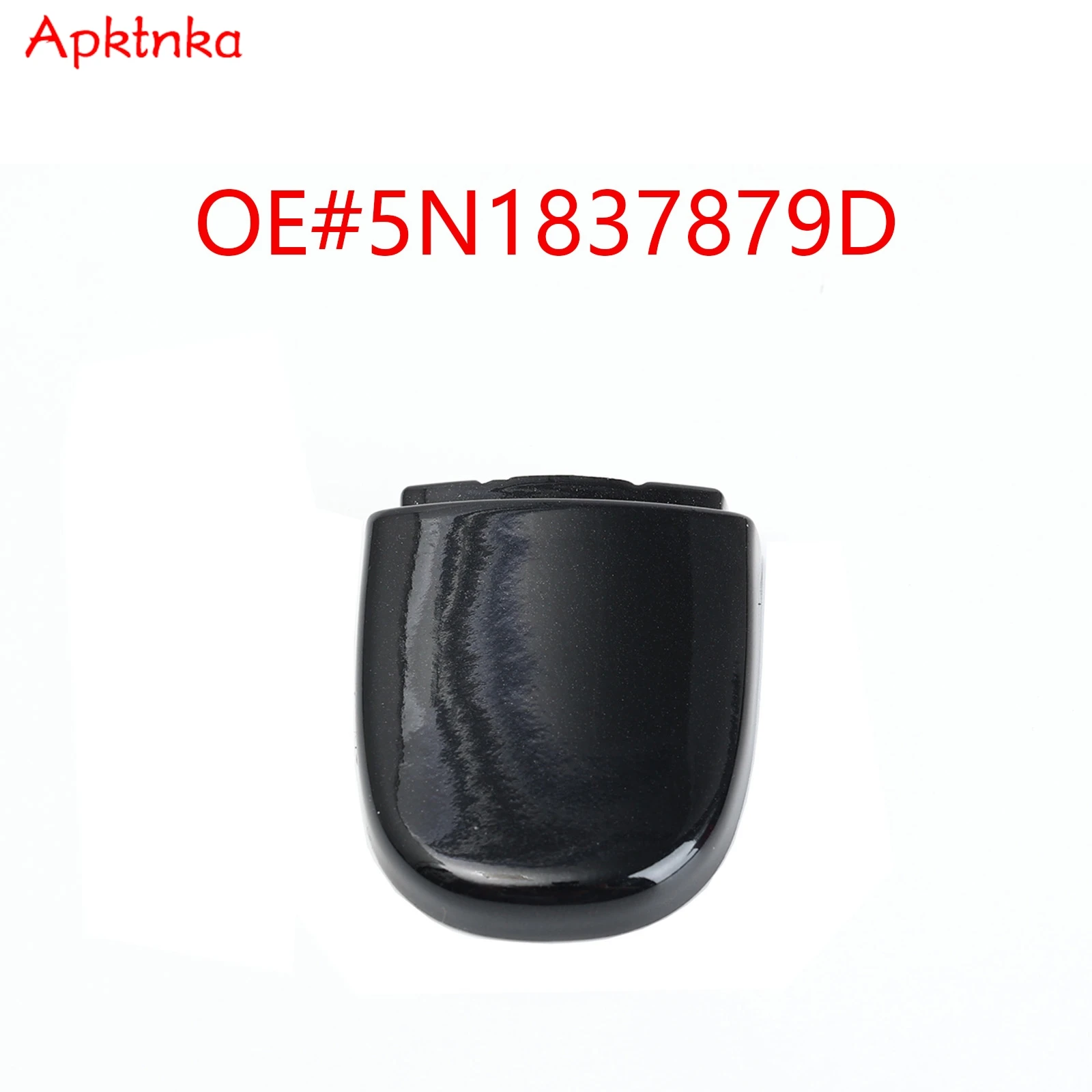Apktnka 1X para VW Jetta Syncro Tiguan Beetle Vento, cubierta de la tapa de la cerradura de la puerta delantera izquierda del conductor, accesorios negros para coche 5N1837879D