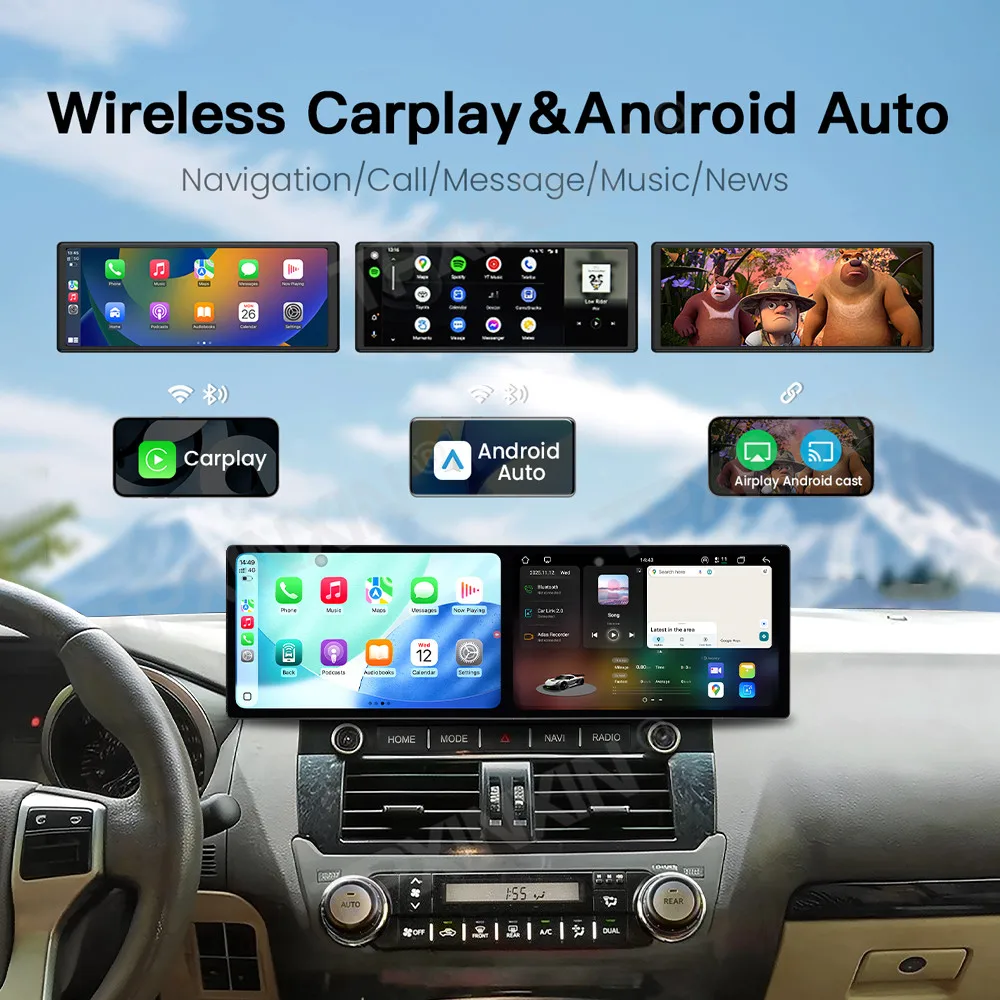 

Android 15 Auto 18.2" Screen For Toyota Land Cruiser Prado 2014-2017 Car Multimedia Player Radio GPS Navigation Stereo Carplay