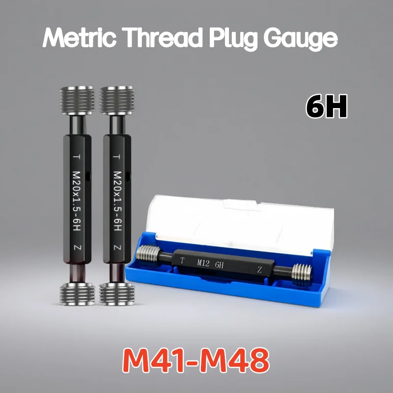 

1PCS precision thread gauge steel external thread gauge 6H M41M42M43M44M45M4647M48