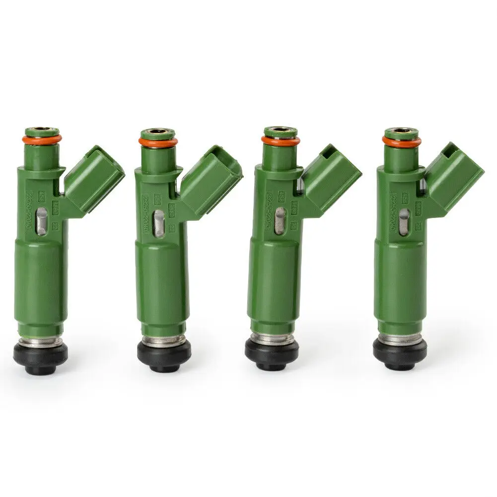 23250-22040 Fuel Injectors for Toyota Vios Corolla 1.8L MR2 RAV4 - 4x Green