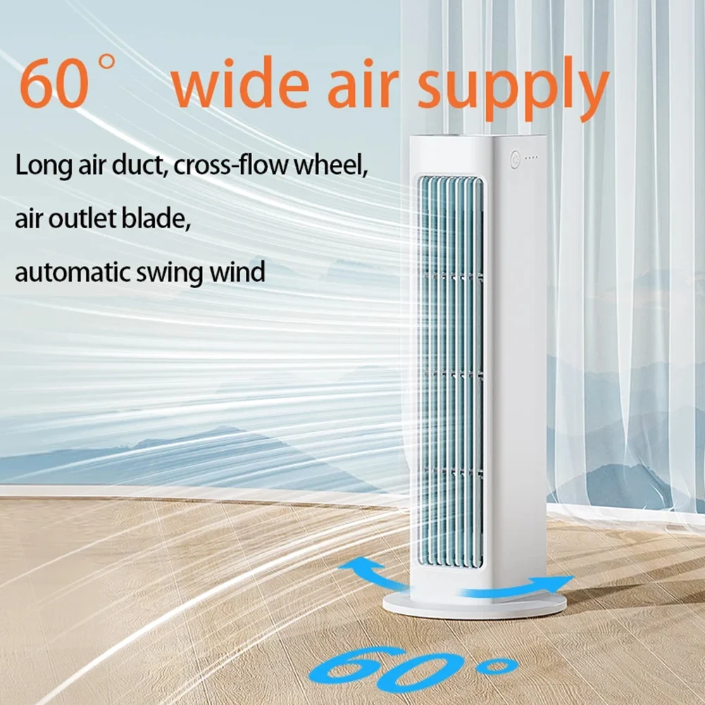 Bladeless Air Cooler Fan 3000mAh Strong Wind Electric Fan Multi-Purpose Desktop Standing Fan for Bedroom Living Rooom Bathroom