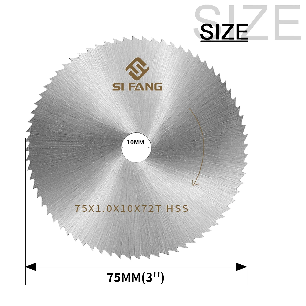 HSS Saw Blade 75mm Circular Cutting Wheel Wood Cutting Tools  Angle Grinder Cutter Power Tool Set 72 Teeth