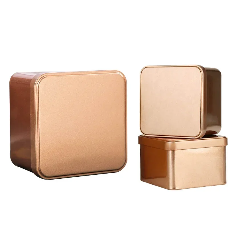 Mini Metal Storage Box Square Iron Tin Boxes Candy Chocolate Gift Boxes Tea Cans Soap Small Things Sundries Packaing Box