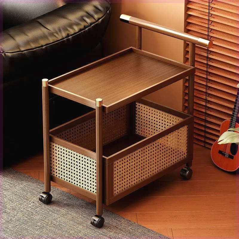 فائدة مركبة فندق عربة اليد عربة خشبية المحمولة فندق عربة اليد مأدبة عربة بالتفصيل Reinigungs Wagen أثاث المكاتب #3