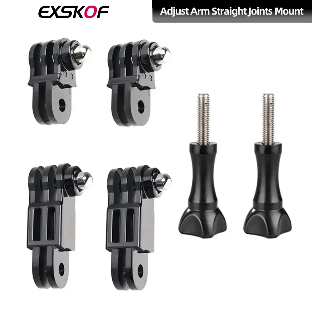 For GoPro Adjust Arm Straight Joints Mount Adjustment Arm For GoPro Hero 12 11 10 9 8 7 6 Insta360 X4 X3 DJI Action 4 3 AKASO YI