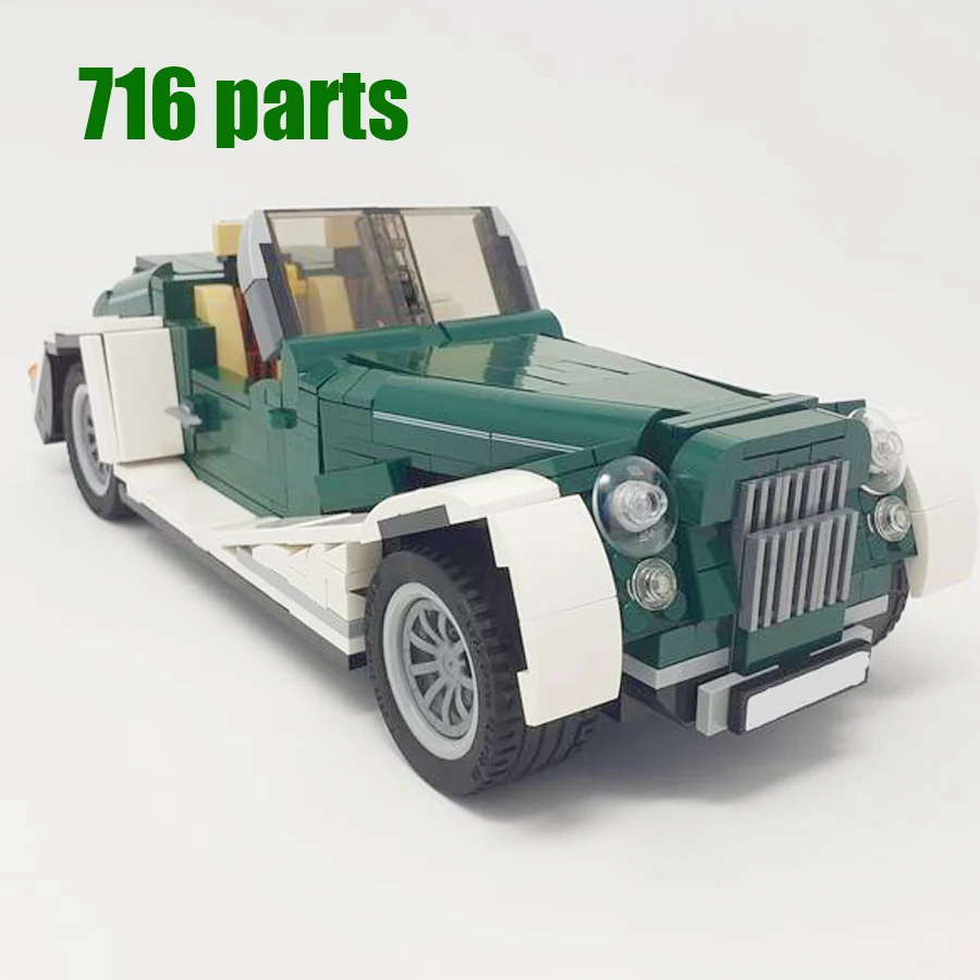 

bricks model car building blocks moc car kids toys Children's Day gifts Dark Green