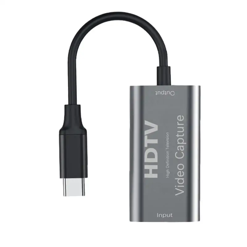 Video Capture Card Record Capture Device for Video Game Broadcasting USB C to High Definition Multimedia Interface USB 3.0 4K