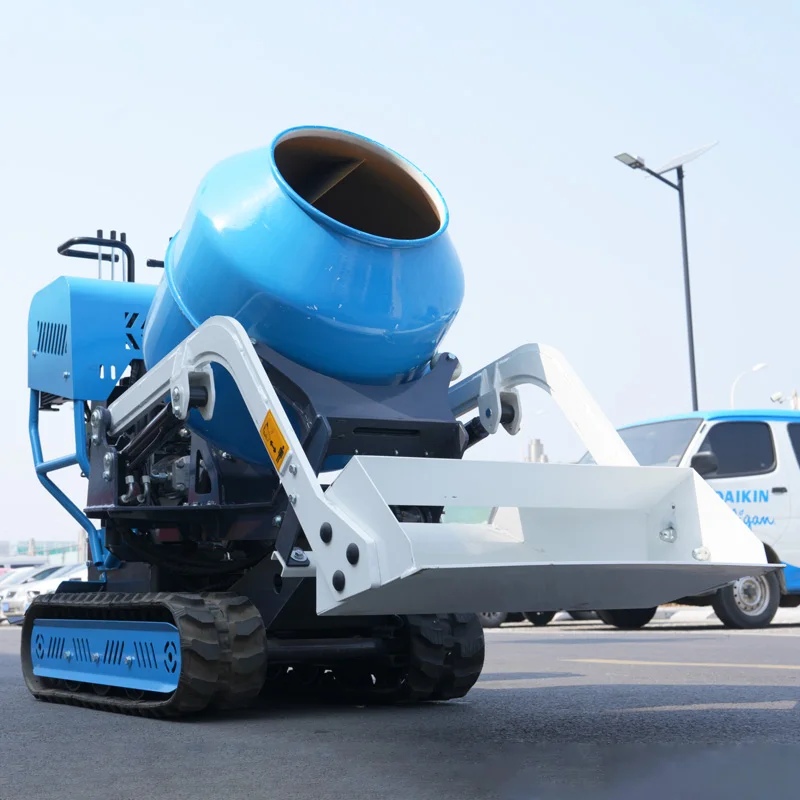 

Chinese Factory Cement Mortar Mini Concrete Mixer Crawler Self Loading Concrete Mixer Construction Equipment Concrete Mixer