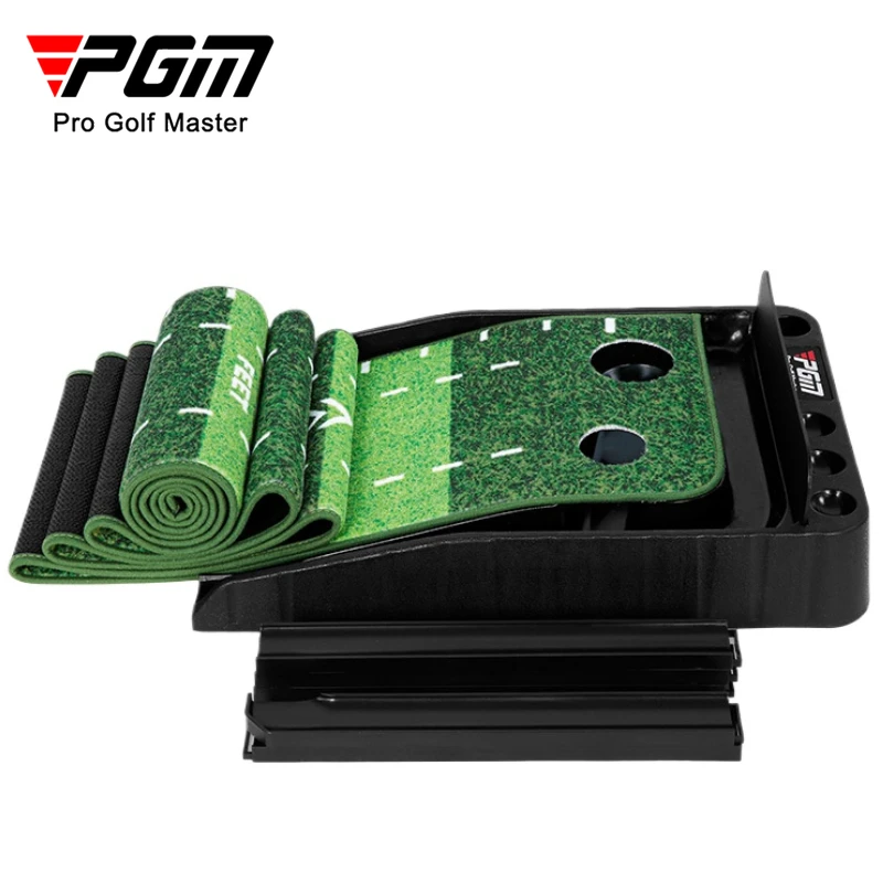 PGM 3M Green Golf Putter Trainer Putting Practice Mat Ball Return Fairway dengan Baffle TL021