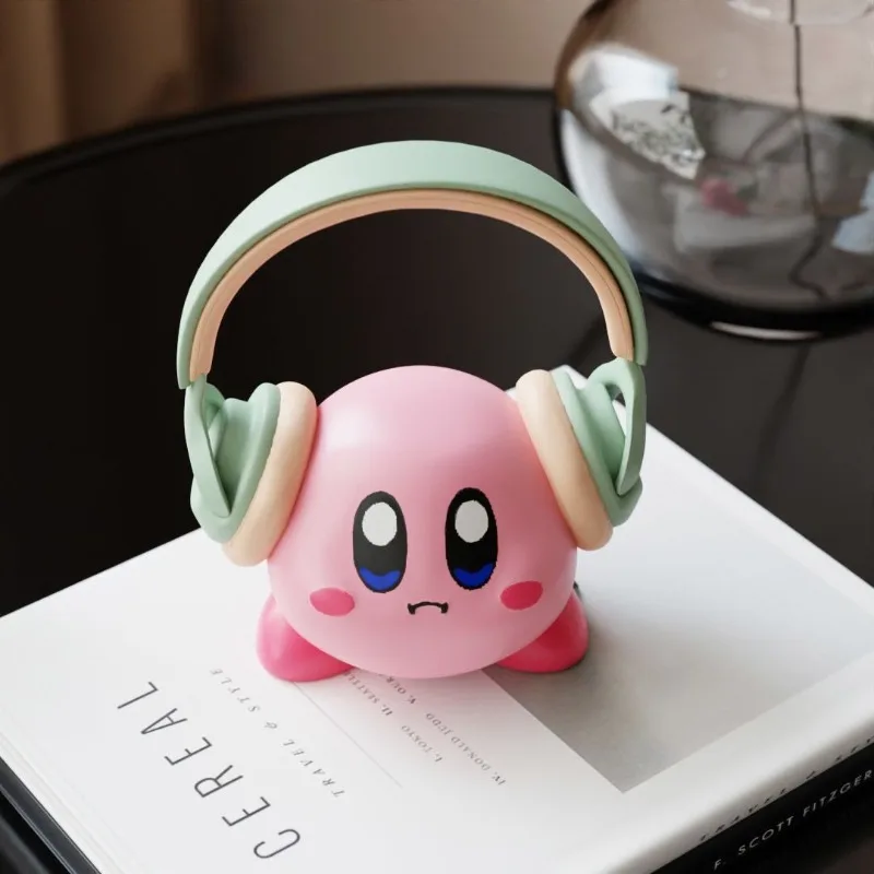 New Kirby Earphone Storage Headband Holder Cute Cartoon Creativity Desktop Ornament E-sports Earphones Display Stand Gifts view 5