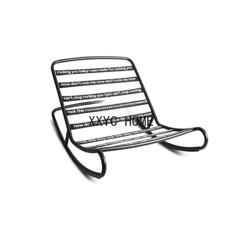 

Modern Bean Bag Lazy Sofa Rocking Chair Pole Bean Pack Rock Frame Indoor Outdoor Universal