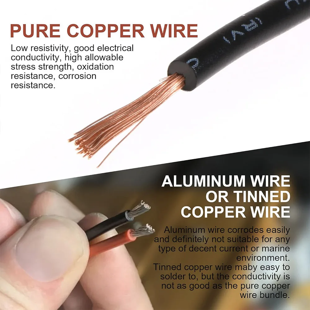 3-Pin Wasserdichter Steckverbinder, 3-Pin Auto-Elektrokabel-Steckverbinder, mit 16 AWG Kabel für Auto, LKW, Boot, Motorrad (5 Paar) – Detail 4