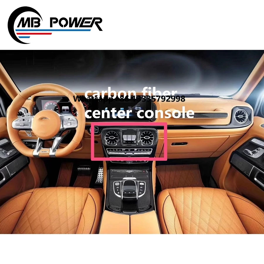 

G Class W464 Carbon Fiber Material Interior Accessories G Class W464 G63 G500 G350D Carbon Fiber Center Console
