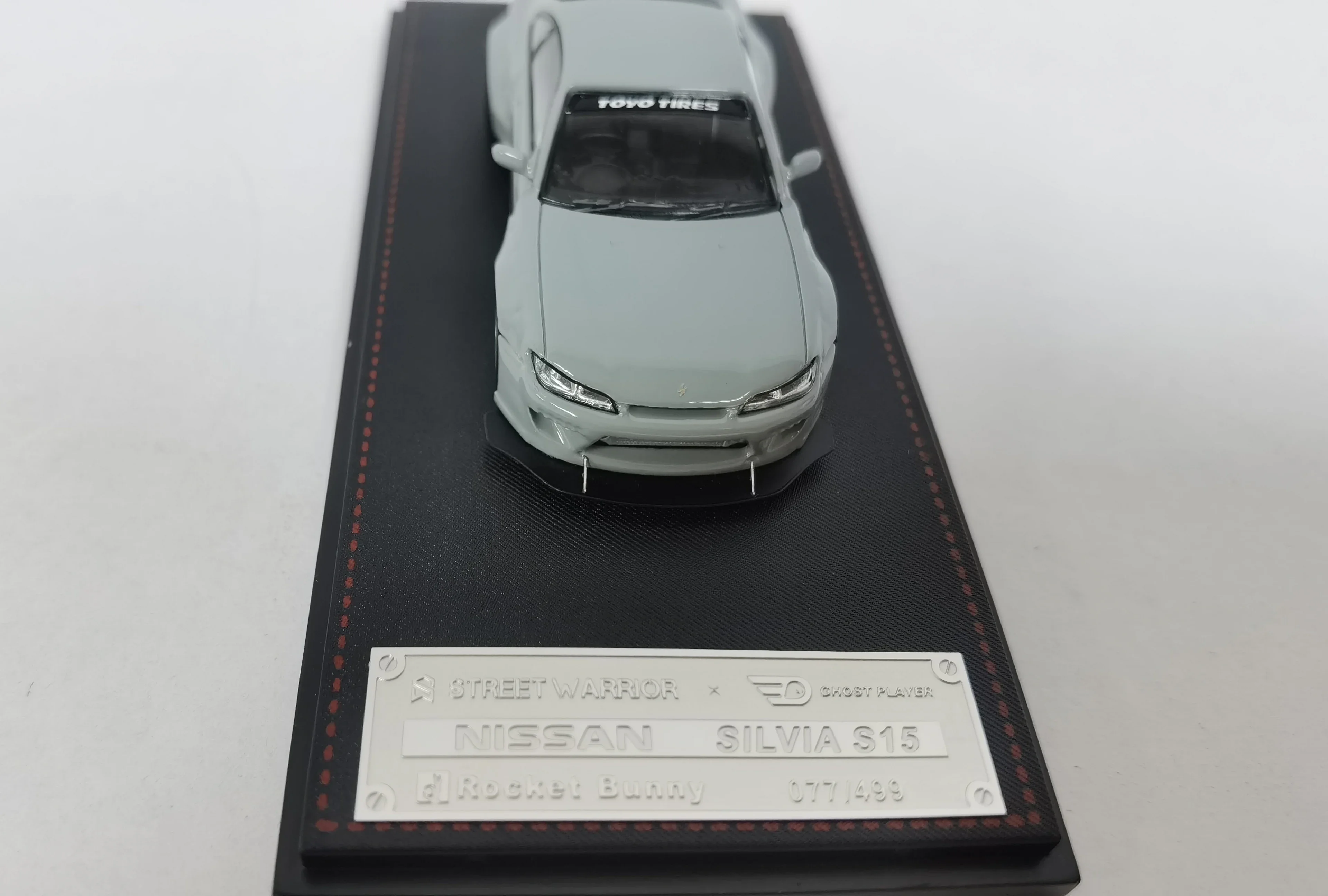 Alloy Display Street Warrior x Ghost Player Nissan Silvia S15 Rocket Bunny 007/499 Diecast For Collection