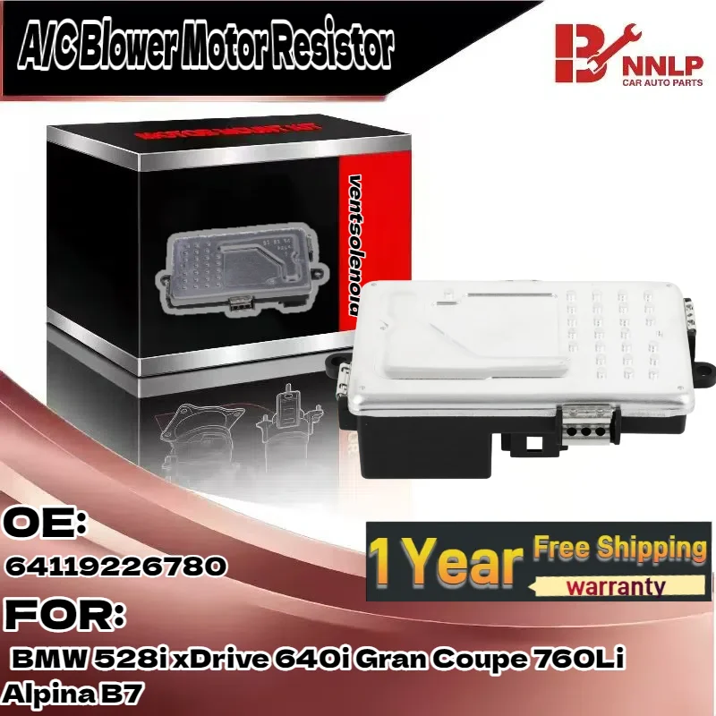 

Резистор двигателя вентилятора кондиционера для BMW 528i xDrive 640i Gran Coupe 760Li Alpina B7 64119226780
