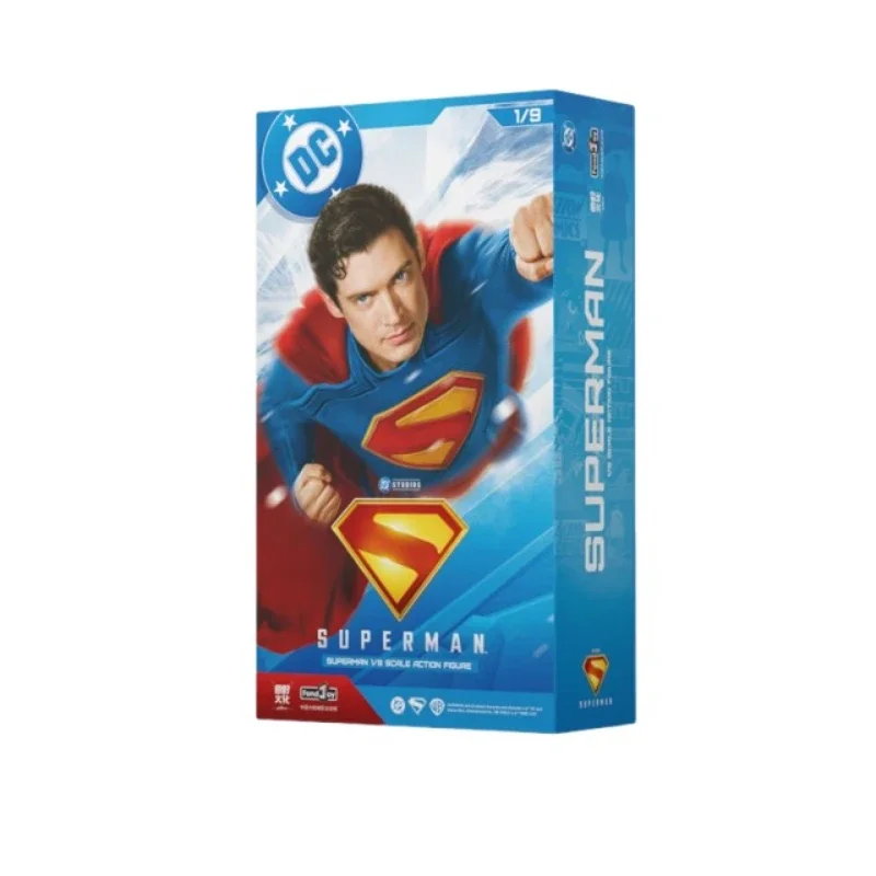 Fondjoy Figurka Akcji Superman DC w Skali 1/9, 100% Oryginalna Edycja Filmowa, Ruchoma, Kolekcjonerska Statuetka PVC, Zabawka na Prezent Świąteczny dla Fanów